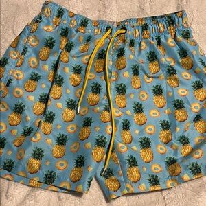 Pineapple Print Swim Shorts